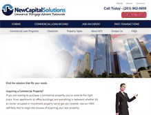 Tablet Screenshot of newcapitalsolutions.com